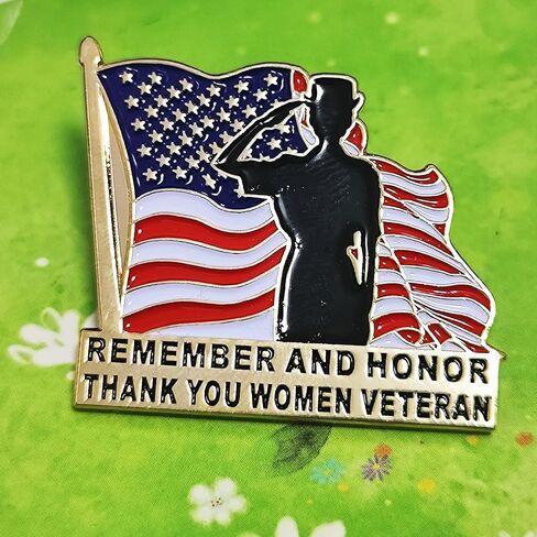 USA Thank You Women Veterans Day Lapel Pin Badge Brooch Decorations Gifts Memorabilia in Saudi Arabia