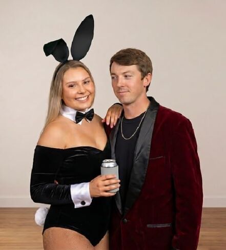 DaliDali Black Bunny Ears Headband for Adults – Sleek Rabbit Ears Headband Costume Set with Bow Tie, Cuffs & Fluffy Tail for Easter, Halloween, Party, Black Bunny Hairband in Saudi Arabia