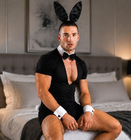 DaliDali Black Bunny Ears Headband for Adults – Sleek Rabbit Ears Headband Costume Set with Bow Tie, Cuffs & Fluffy Tail for Easter, Halloween, Party, Black Bunny Hairband in Saudi Arabia