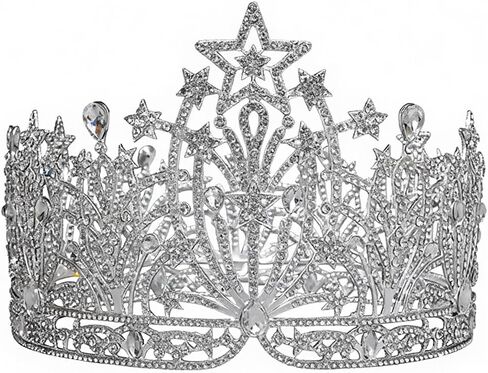 Crystal Tiaras and Crowns for Women, Rhinestone Princess Queen Diadem Crown Tall Large Pageant Crowns, Wedding Tiara Hair Accessories Headpieces Head Jewelry for Bride ﻿ in Saudi Arabia
