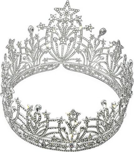 Crystal Tiaras and Crowns for Women, Rhinestone Princess Queen Diadem Crown Tall Large Pageant Crowns, Wedding Tiara Hair Accessories Headpieces Head Jewelry for Bride ﻿ in Saudi Arabia