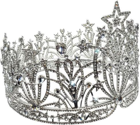 Crystal Tiaras and Crowns for Women, Rhinestone Princess Queen Diadem Crown Tall Large Pageant Crowns, Wedding Tiara Hair Accessories Headpieces Head Jewelry for Bride ﻿ in Saudi Arabia