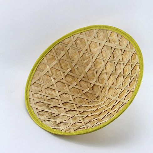 Chinese Hand-Woven Conical Hat, Adult Asian Straw Farmer Hat for Gardening, Fishing, Cosplay, 23 Inch in Saudi Arabia