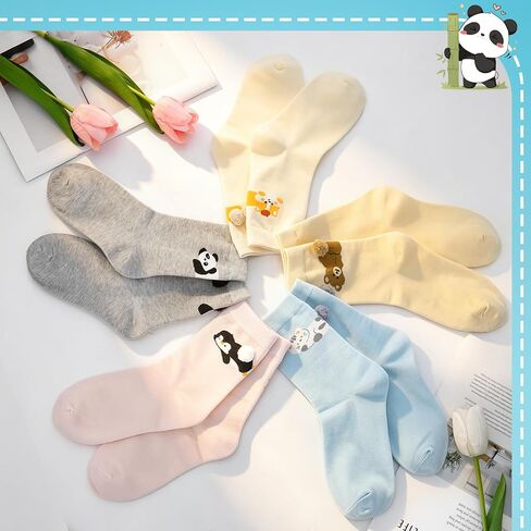 5 Pairs Cat Socks for Women Cute Animal Socks 3D Novelty Silly Cotton Sock for Women Weird Stuff Cat Lovers Gifts in Saudi Arabia