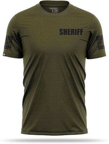 13FA Sheriff Men’s Performance Duty Shirt, Lightweight Breathable Stretch Uniform, Moisture-Wicking, Durable Fit in Saudi Arabia
