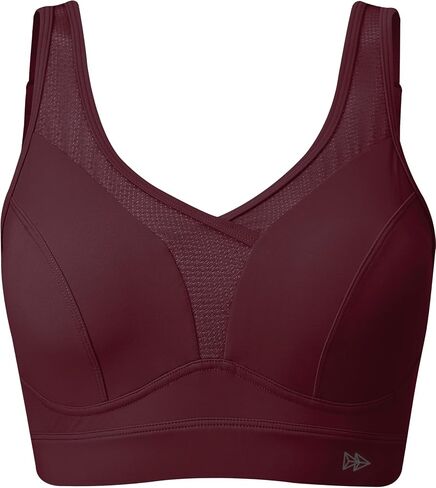 Yvette Sports Bras for Women with Adjustable Straps High Impact Support Running Bra Wireless Front Cross Plus Size Workout in Kuwait