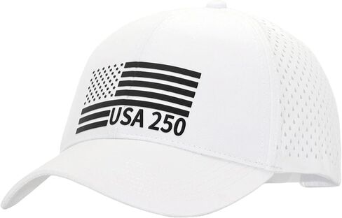 250th Anniversary USA Flag Hat, Laser Cut Breathable Mesh Patriotic Tactical Baseball Cap for Men Women, Fits OSFM&XXL Head in Saudi Arabia