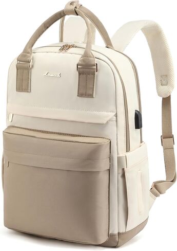 LOVEVOOK Laptop Backpack for Women, 15.6 Inch Anti-theft Laptop Bag with USB Port, Fashion Waterproof Computer Backpacks Teacher Nurse Backpack Purse for College Work in Kuwait