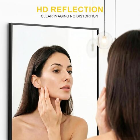 Bathroom Mirror for Wall, 2 Pack 20"x30" Black Vanity Mirror with Metal Frame for Over Sink, Bathroom, Bedroom, Living Room, Entryway in Saudi Arabia