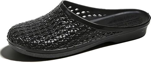 Women's Jelly Mesh Slides Casual Comfortable Closed Round Toe Slip On Soft Sole Clear Mule Sandals for Summer Indoor Outdoor Vacation Beach Slippers in Kuwait