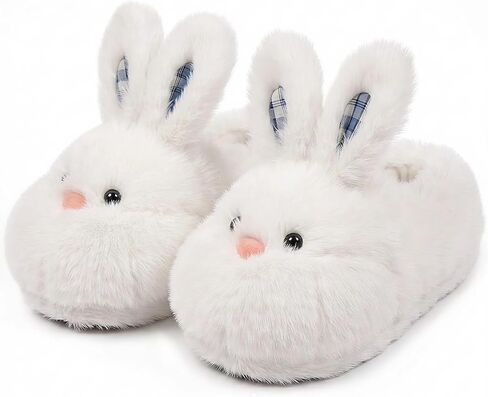 ARELUX Cute Farm Animal Slippers for Women - Fuzzy Plush Winter Bunny House Shoes with Warm Lining, Non-Slip Sole, Cozy Animal Slippers for Indoor/Outdoor in Saudi Arabia