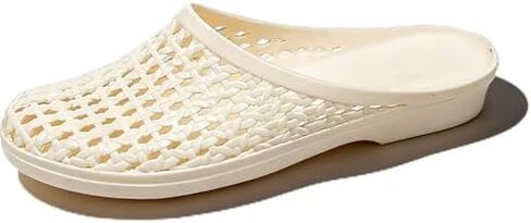Women's Jelly Mesh Slides Casual Comfortable Closed Round Toe Slip On Soft Sole Clear Mule Sandals for Summer Indoor Outdoor Vacation Beach Slippers in Kuwait