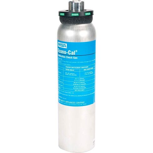 MSA 10048280 Calibration Cylinder, Aluminium Gas Bottle, 34 Liter, 1.45% CH4, 15% O2, 60 PPM CO, 20 PPM H2S, Galaxy GX2 System Test Stand Compatible, Multi-Use Air Tank in Saudi Arabia