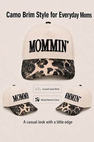 Mommin Trucker Hat for Women, Adjustable Embroidered Mom Baseball Cap -Christmas Mothers Day Birthday Gifts for Mom & Wife in Saudi Arabia