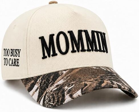 Mommin Trucker Hat for Women, Adjustable Embroidered Mom Baseball Cap -Christmas Mothers Day Birthday Gifts for Mom & Wife in Saudi Arabia