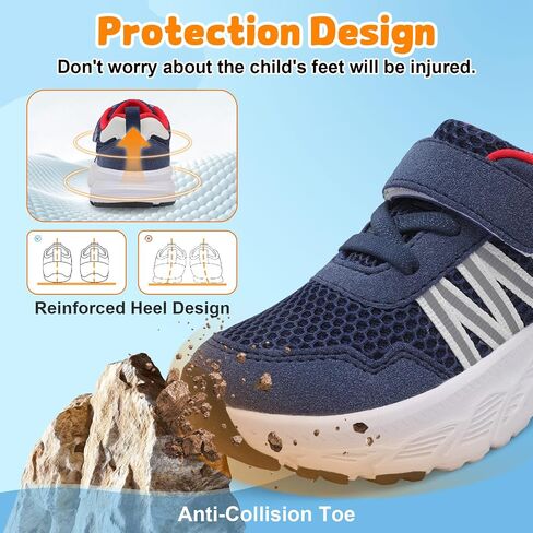 LeIsfIt Toddler Shoes Boys Girls Lightweight Athletic Sneakers Kids Non-Slip Cushioned Sneakers for Daily Play & Running in Saudi Arabia