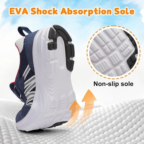 LeIsfIt Toddler Shoes Boys Girls Lightweight Athletic Sneakers Kids Non-Slip Cushioned Sneakers for Daily Play & Running in Saudi Arabia