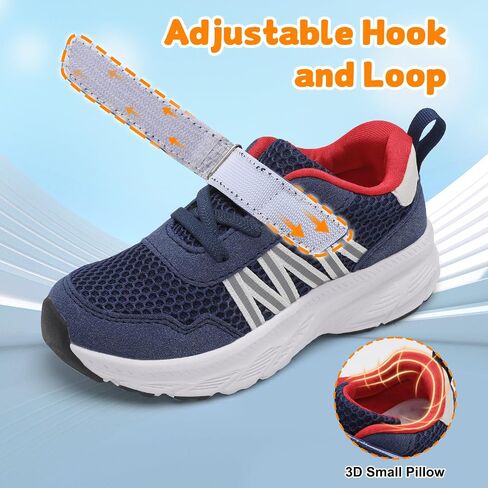 LeIsfIt Toddler Shoes Boys Girls Lightweight Athletic Sneakers Kids Non-Slip Cushioned Sneakers for Daily Play & Running in Saudi Arabia