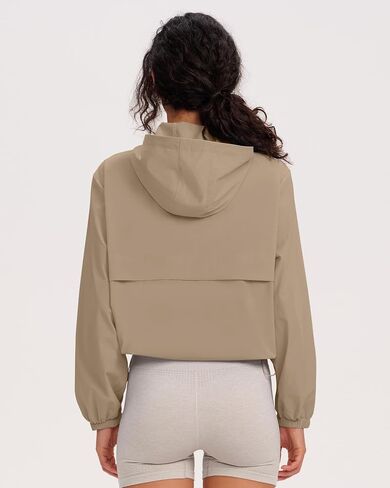 Gacaky Women's Lightweight Athletic Workout Hoodie Stand Collar Full Zip Jackets Workout Tennis Sun Protection Jacket in Kuwait