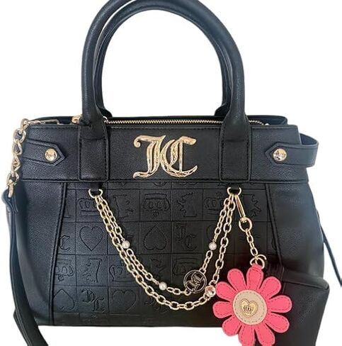 Juicy Couture Pretty Pop Shoulder Bag Chain Strap Charm Accent Small Handbag in Saudi Arabia