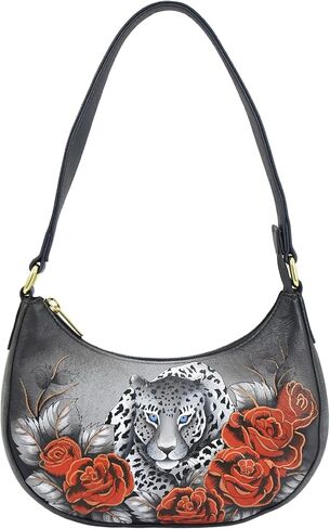 Anuschka Women’s Original Genuine Leather Hand-Painted Small Shoulder Bag in Kuwait