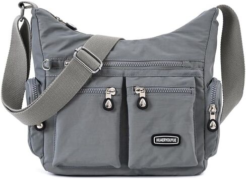 Waterproof Nylon Crossbody Bag for Women Mulit-Pockets Shoulder Bag Travel Purses and Handbag in Saudi Arabia