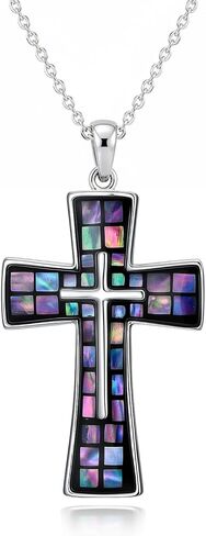 14K Gold Plated Cross Necklace for Women Religious Faith Christian Protection Pendant Amulet Jewelry in Saudi Arabia