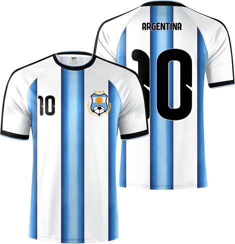 تي شيرت كاجوال للرجال من الجيرسيه القابل للتنفس على شكل كأس كرة القدم (S-XXL) in Kuwait