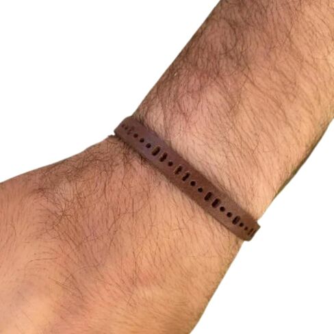 | Until We Meet Again Morse Code Bracelet, Brown Leather Morse Code Bracelet for Men, Miscarriage Gift for Dad, Loss of A Baby, Boyfriend Gift, Husband Gift for Him in Saudi Arabia
