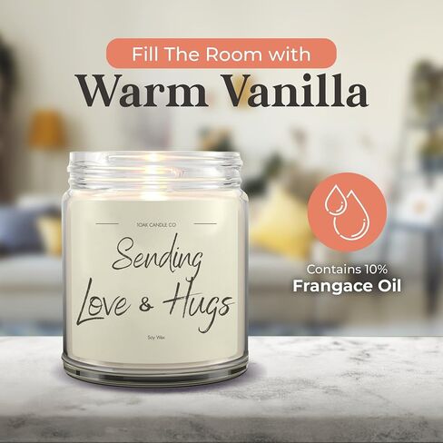 1OAK Big Hug Candle - Grief Gifts - Thinking of You Gifts for Women - Sympathy Gift - Condolence Gift - Sympathy Candle - Cheer Up - Vanilla Soy Candles in Saudi Arabia