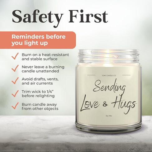 1OAK Big Hug Candle - Grief Gifts - Thinking of You Gifts for Women - Sympathy Gift - Condolence Gift - Sympathy Candle - Cheer Up - Vanilla Soy Candles in Saudi Arabia