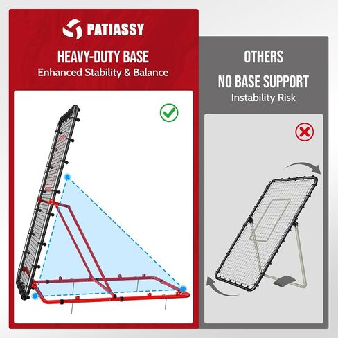 7x4 FT Volleyball Rebounder Net - 90° Foldable Angle & Sturdy 4x7 Base, Adjustable Bounce Back Trainer for Volleying/Bumping/Spiking Practice in Kuwait