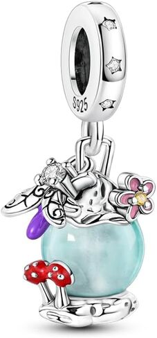 Glow-in-the-Dark Firefly Oil Lamp Charm, Charm for Bracelet, Compatible with Pandora Bracelet Neckalce in Saudi Arabia