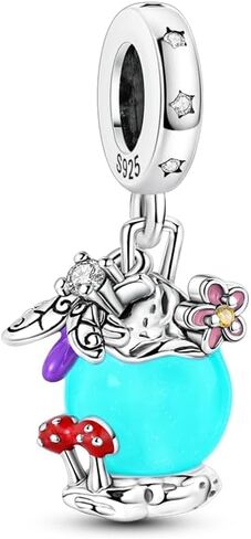 Glow-in-the-Dark Firefly Oil Lamp Charm, Charm for Bracelet, Compatible with Pandora Bracelet Neckalce in Saudi Arabia
