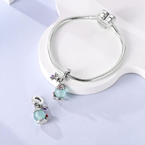 Glow-in-the-Dark Firefly Oil Lamp Charm, Charm for Bracelet, Compatible with Pandora Bracelet Neckalce in Saudi Arabia