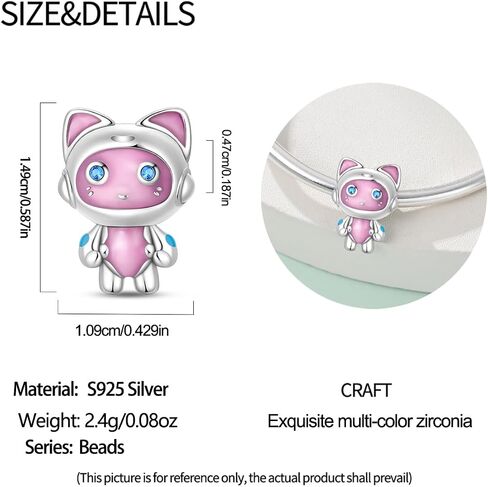 Doraemon Bead Charm, Charm for Bracelet, Compatible with Pandora Bracelet Neckalce in Saudi Arabia