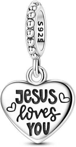 925 Sterling Silver Charms Suitable for Charm Necklaces, Bracelet Pendants Beads Jewellery Gift for Women in Kuwait