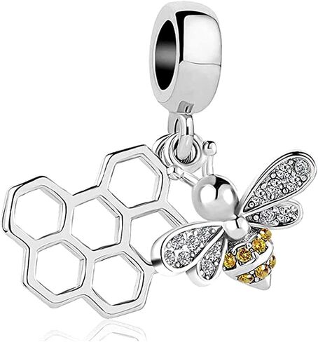 KunBead Love Animal Bee Pendant Dangle Charms Compatible with Pandora Bracelets in Kuwait