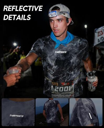 Haimont APEX Men's Trail Running Shirt Lightweight Quick Dry Seamless Running Tee for Race & Training in Saudi Arabia