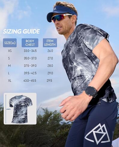 Haimont APEX Men's Trail Running Shirt Lightweight Quick Dry Seamless Running Tee for Race & Training in Saudi Arabia