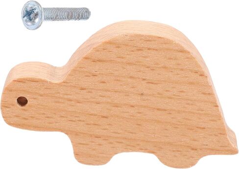 POPETPOP Animal Shaped Wooden Drawer Knobs Turtle Solid Beech Wood Cabinet Pull Handles for ’ Room Dresser Cupboard Door Decor in Kuwait