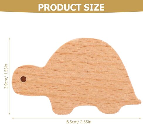 POPETPOP Animal Shaped Wooden Drawer Knobs Turtle Solid Beech Wood Cabinet Pull Handles for ’ Room Dresser Cupboard Door Decor in Kuwait