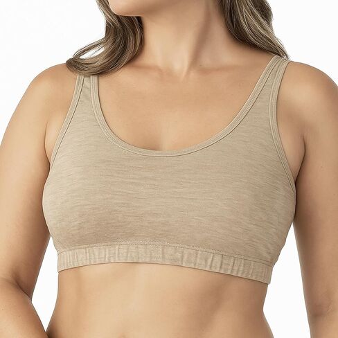 100% Hemp Knit Wireless Bralette — Soft Pullover Bra for Everyday Comfort in Saudi Arabia