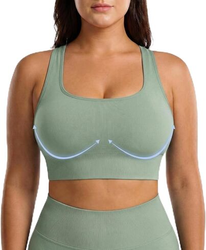 FITTIN Support Sports Bra for Women: Adjustable All Day Comfort Workout Bras for Gym Yoga - Coverage for Large Bust Woman in Saudi Arabia