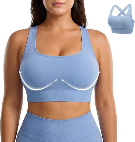 FITTIN Support Sports Bra for Women: Adjustable All Day Comfort Workout Bras for Gym Yoga - Coverage for Large Bust Woman in Saudi Arabia