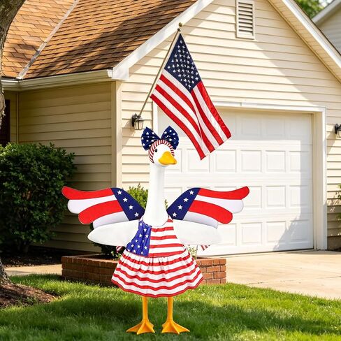 Porch Goose 4th of July Outfit, 23 Inch Independence Day Costume, US 250th Anniversary Decoration, Summer Goose Clothes in Saudi Arabia