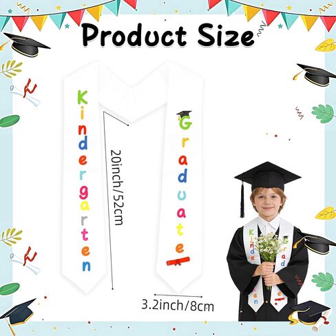 Kindergarten Preschool Graduation Stole, Unisex Kindergarten Graduation Sash for Class of 2026 Graduations Gifts in Kuwait