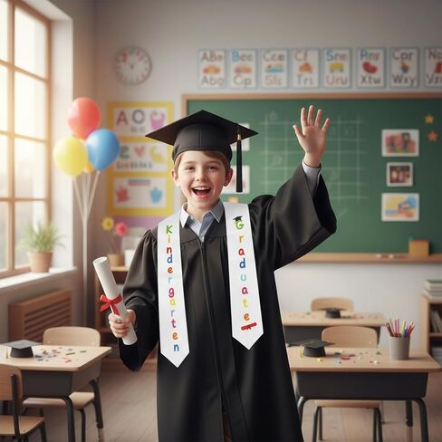 Kindergarten Preschool Graduation Stole, Unisex Kindergarten Graduation Sash for Class of 2026 Graduations Gifts in Kuwait