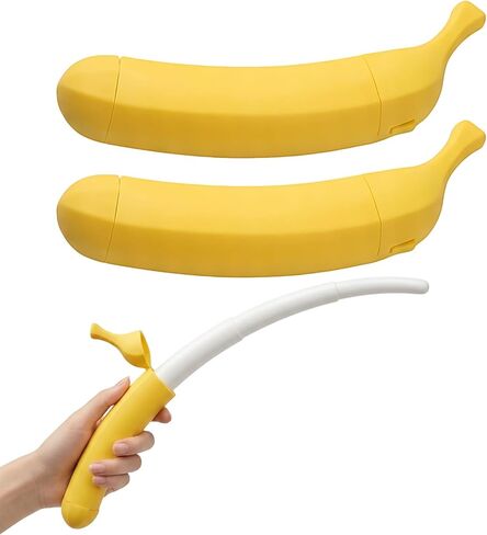 2PCS Banana Props, Retractable for Cosplay Events and Role-Playing Games, Small Size Collapsible Banana Props, Set of Two for Creative Play and Theatrical Performances Yellow in Saudi Arabia
