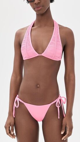 PQ Swim Women's x Alice + Olivia Macrame Full Bikini Bottoms in Kuwait